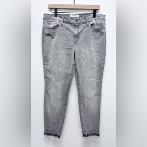 Pistola Distressed Skinny Jeans Grey Gray Raw Hem Size 32